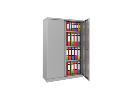 phoenix Armoire de bureau SCL0891, en acier, gris clair/bleu