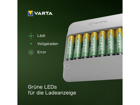 VARTA Chargeur ECO Charger Multi Recycled, 8x AA incluses