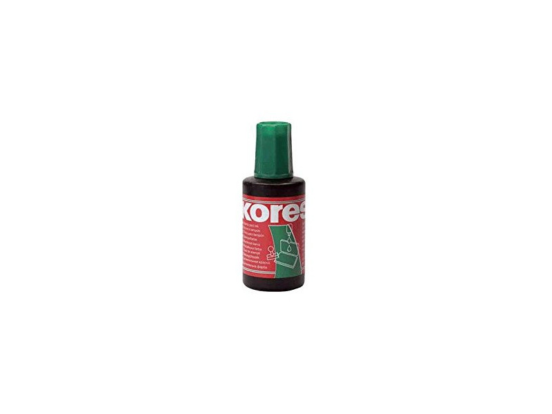 Kores Encre pour tampon encreur, contenu: 27 ml, vert