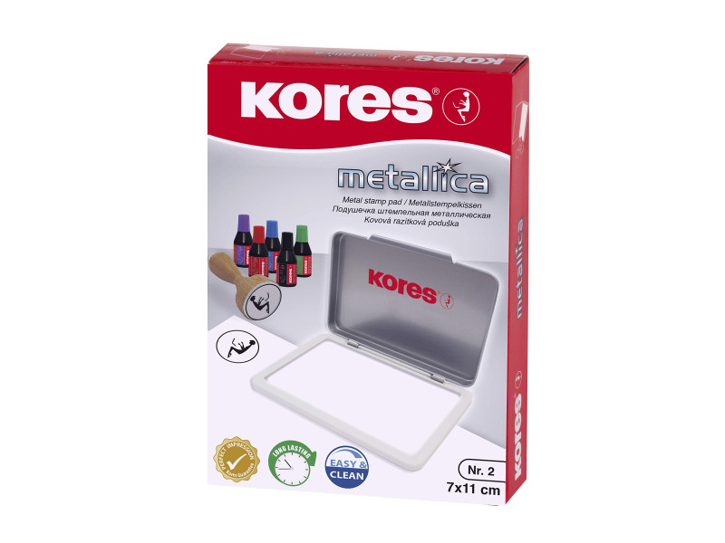 Kores Tampons encreur METALLICA, (L)110 x (P)70 mm,