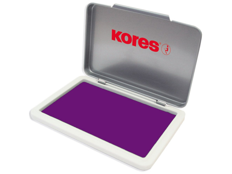 Kores Tampons encreur METALLICA, (L)110 x (P)70 mm, violet