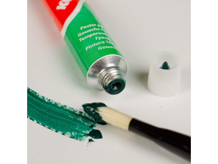 Kores Gouache en tube 'Temperas', étui en plastique de 12