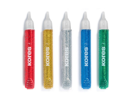 Kores Colle liquide 'Glitter Glue', couleurs assorties