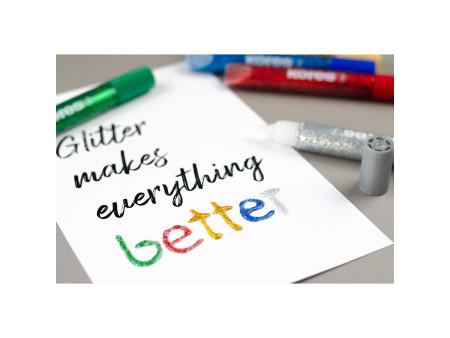 Kores Colle liquide 'Glitter Glue', couleurs assorties