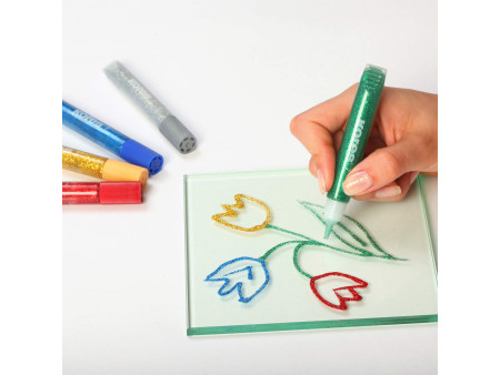 Kores Colle liquide 'Glitter Glue', couleurs assorties