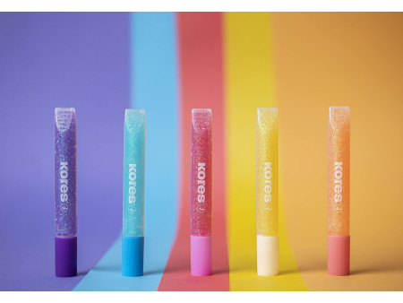 Kores Colle liquide 'Glitter Glue', couleurs pastelles