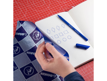 Kores papier carbone, format A4, 100 feuilles, bleu