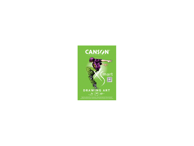 CANSON Bloc de dessin XS'MART DRAWING ART, A4