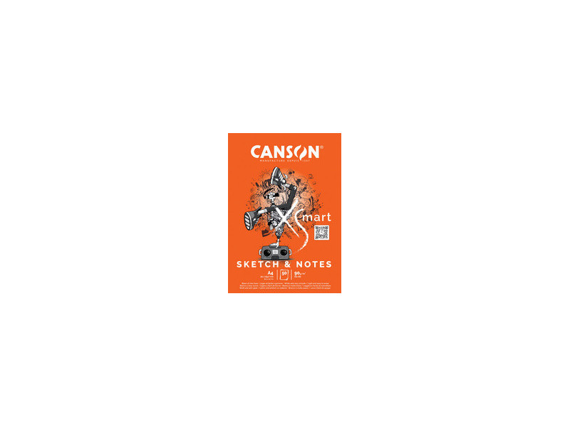 CANSON Bloc de dessin XS'MART SKETCH & NOTES, A4