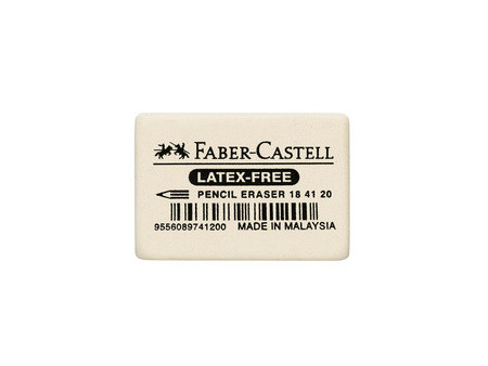 FABER-CASTELL Gomme en caoutchouc 7041-40, blanc