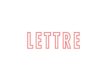 COLOP Tampon avec texte Printer 20 'LETTRE'