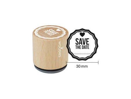 COLOP Tampon à motif Woodies 'Save The date'