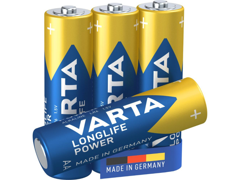 VARTA Pile alcaline Longlife Power carton, Mignon (AA)