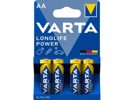 VARTA Pile alcaline Longlife Power carton, Mignon (AA)