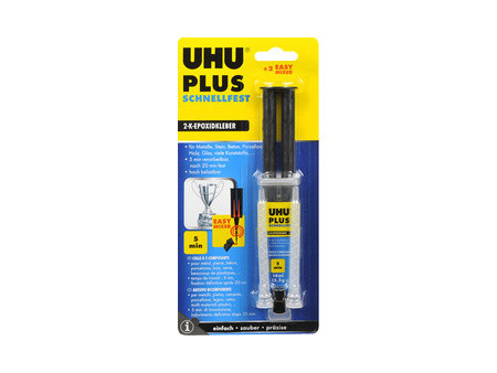 UHU colle à deux composants plus adhérence rapide, 15 g