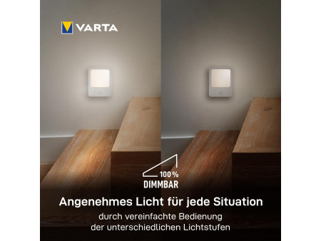 VARTA Lumière d'orientation 'Motion Sensor Plug Light' blanc