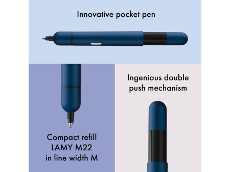 LAMY Stylo à bille rétractable pico imperialblue