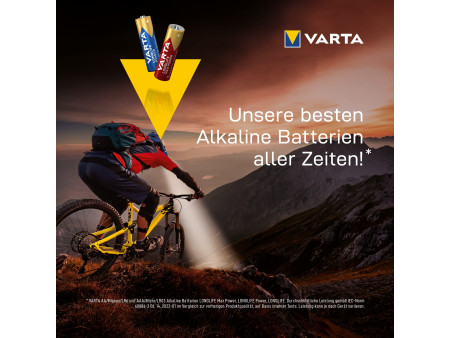 VARTA Pile alcaline 'LONGLIFE POWER', Mignon AA, pack de 12