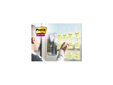 Post-it Bloc-note super sticky notes, 76 x 76 mm, 20+4