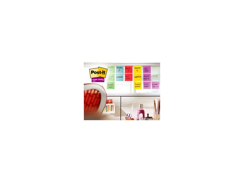 Post-it Bloc-note adhésif super sticky z-notes, 76 x 76 mm