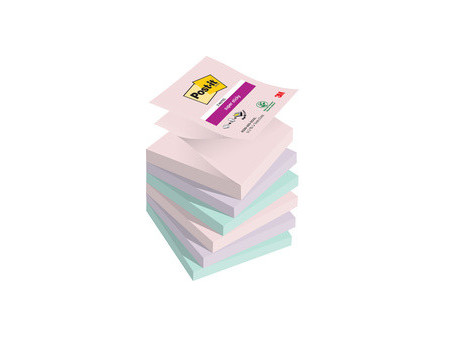Post-it Bloc-note adhésif super sticky z-notes, 76 x 76 mm