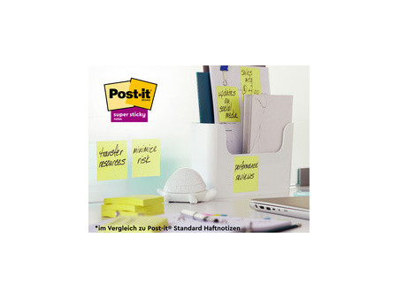 Post-it Bloc-note super sticky z-notes, 76 x 76 mm, 8+4
