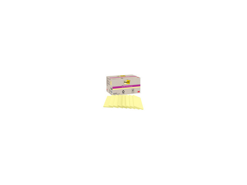 Post-it Bloc-notes super sticky Recycling Notes, jaune