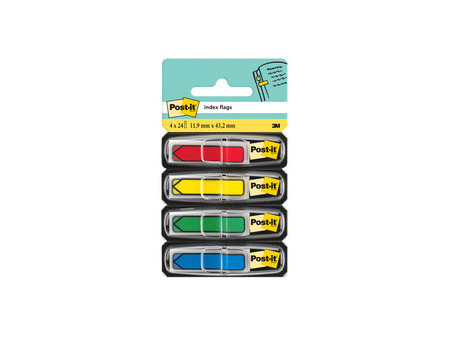 Post-it Marque-page Index Flèche, 11,9 x 43,2 mm, 4 couleurs