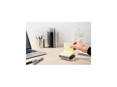 Post-it Distributeur Z-Notes, noir/transparent, équipé
