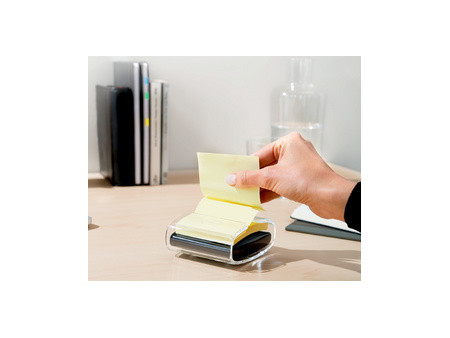 Post-it Distributeur Z-Notes, noir/transparent, équipé