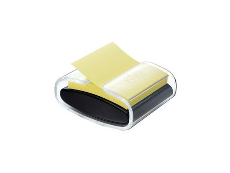 Post-it Distributeur Z-Notes, noir/transparent, équipé