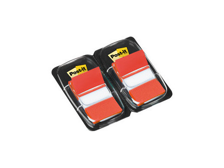 Post-it Marque-page adhésif Index, 25,4 x 43,2 mm, rouge