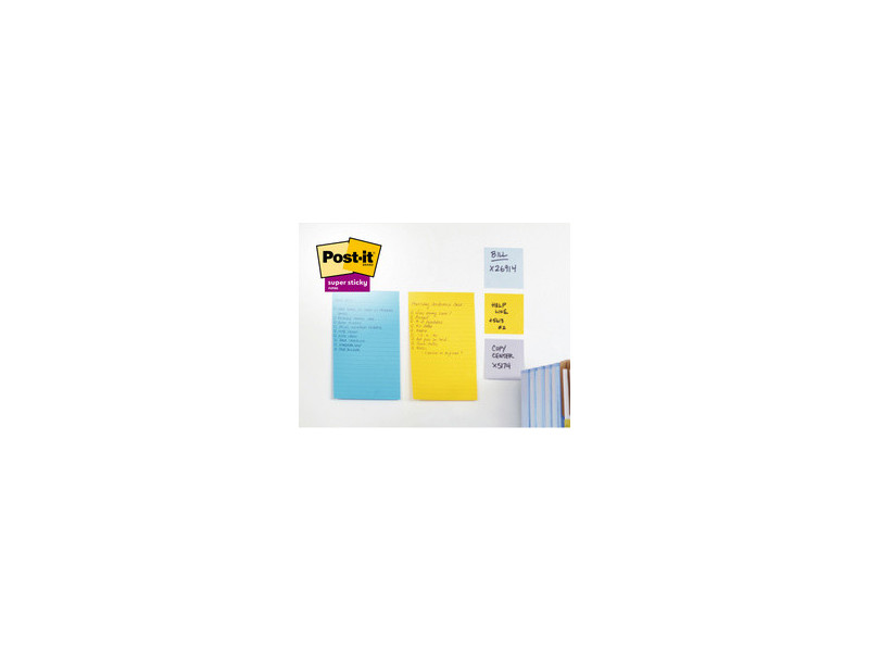 Post-it Bloc-note super sticky notes, 101 x 101 mm, jaune