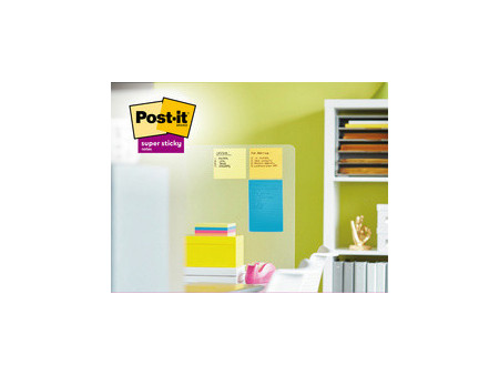 Post-it Bloc-note super sticky notes, 101 x 101 mm, jaune