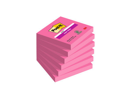 Post-it Bloc-note super sticky notes, 76 x 76 mm, bleu