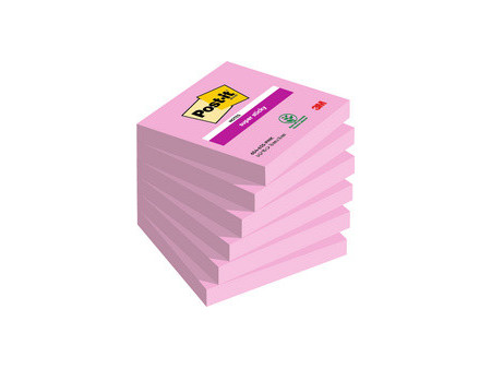 Post-it Bloc-note super sticky notes, 76 x 76 mm, bleu
