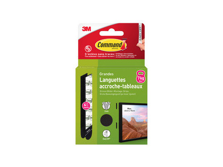 3M Command Languette accroche-tableaux, taille: L, blanc