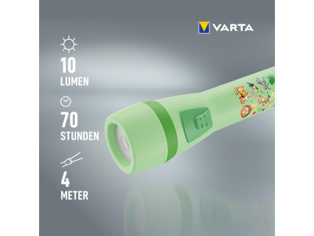 VARTA Lampe de poche pour enfants 'Kids Flashlight', vert