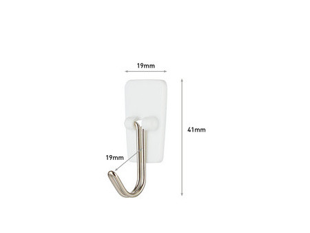 3M Command Crochet avec pointe en métal, blanc, taille: M