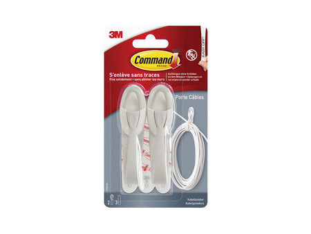 3M Command Crochet porte-câbles, taille: M, blanc