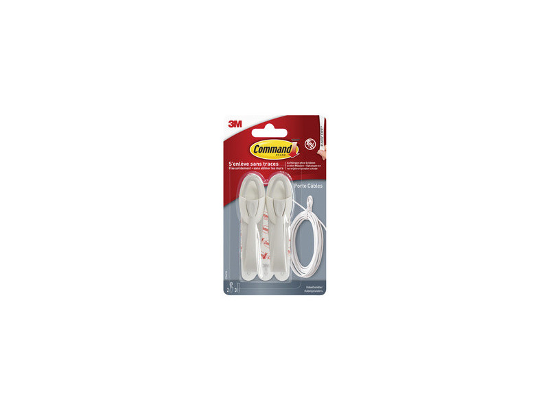 3M Command Crochet porte-câbles, taille: M, blanc