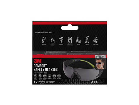 3M Lunettes de protection SecureFit SF400GC1, teinte : gris
