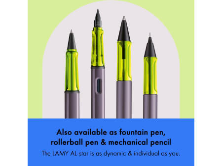 LAMY Stylo à bille rétractable AL-star aubergine