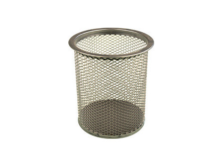 helit Pot à crayons 'the round network', argent