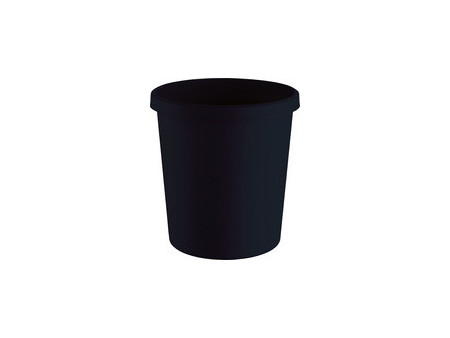 helit Corbeille à papier 'the green german', 18 L, noir