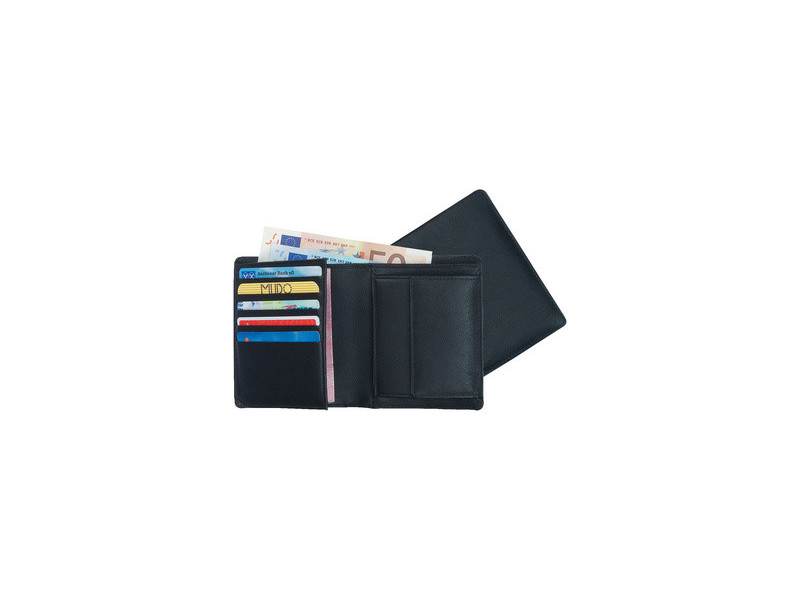 Alassio Portefeuille combiné, cuir, noir