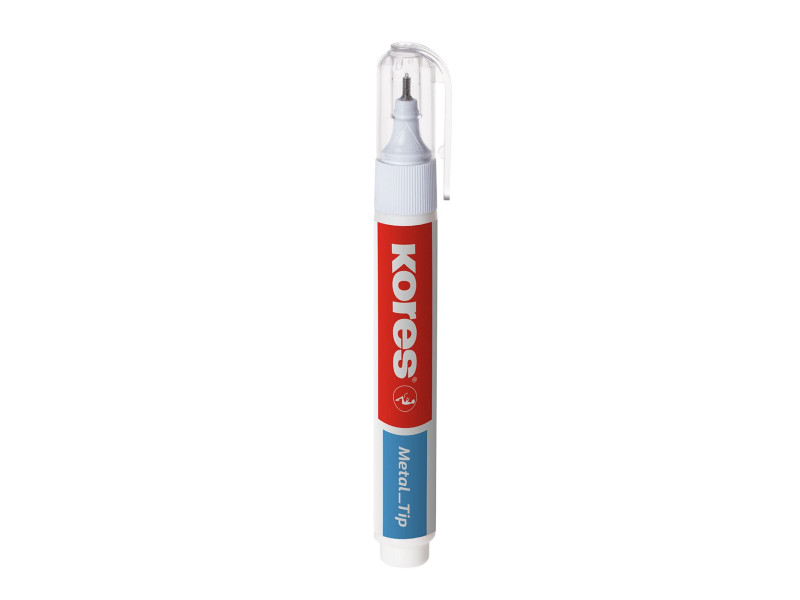 Kores Stylo correcteur 'Metal Tip', blanc, contenu: 10 g