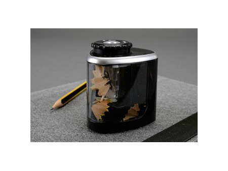 Alassio Taille-crayons électrique, noir transparent