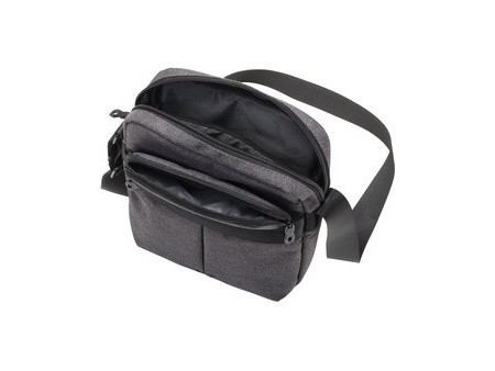 LIGHTPAK Sac en bandoulière 'EPSILON', polyester, gris