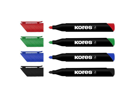 Kores Marqueur permanent 'ECO XP1', pointe ronce, étui